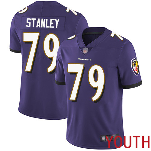 Baltimore Ravens Limited Purple Youth Ronnie Stanley Home Jersey NFL Football 79 Vapor Untouchable